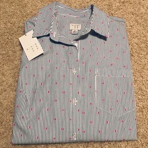 Striped/Polka Dot Button Down